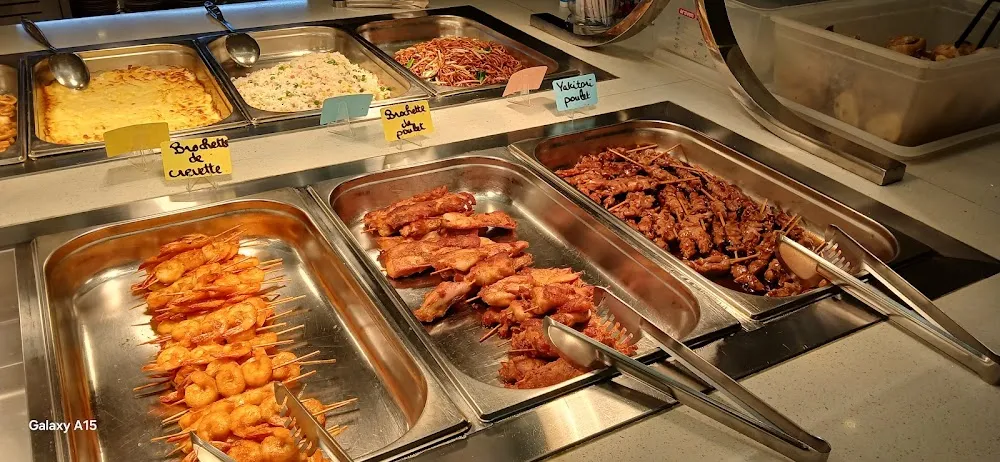 Brochettes Crevettes Poulet Boeuf